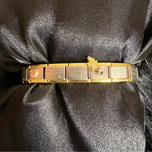 Charming  touches charm two tone bracelet - Picture 1 of 5